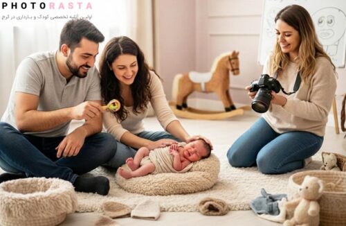 چالشهای عکاسی نوزاد در آتلیه کودک: نکات کلیدی برای والدین تازهکار